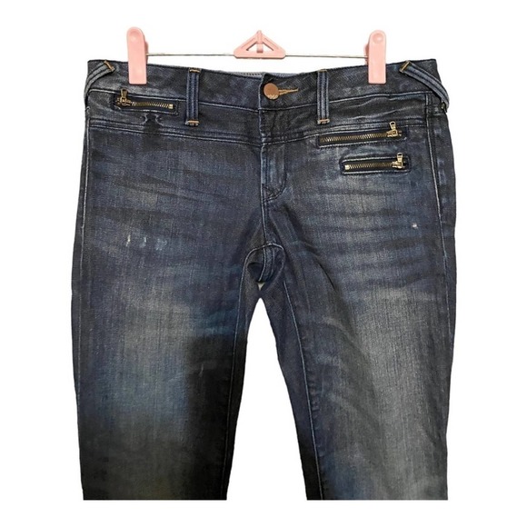 Gap 1969 Jeans Womens Size 26/2A Always Skinny Low Rise Original Fit Dark Denim - Picture 4 of 5